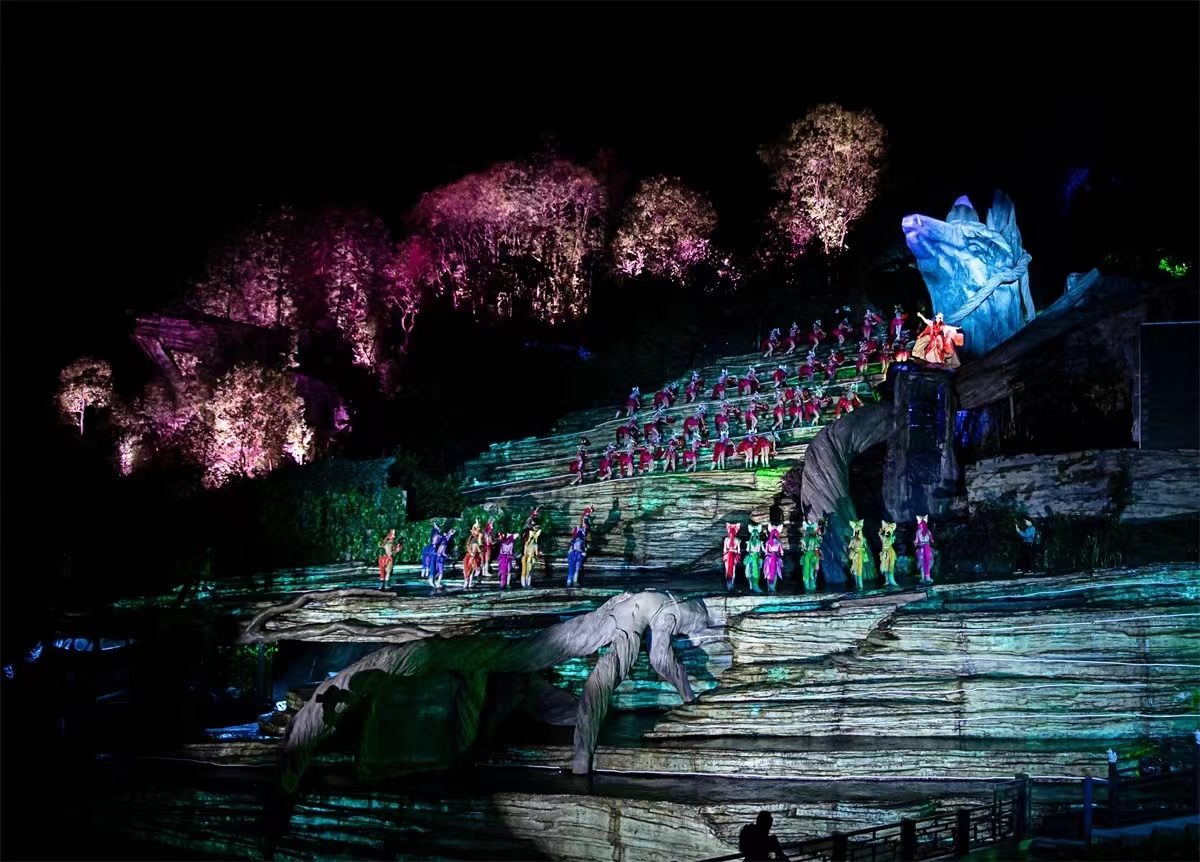 天门狐仙樱花群演实景